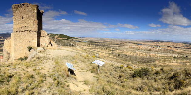 Vistas desde el castillo de Quel