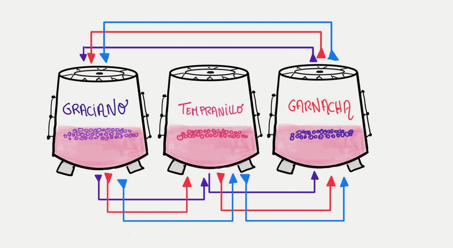 Diagrama de intercambios de mosto